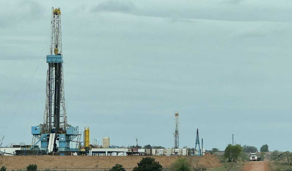 Oil drilling site
